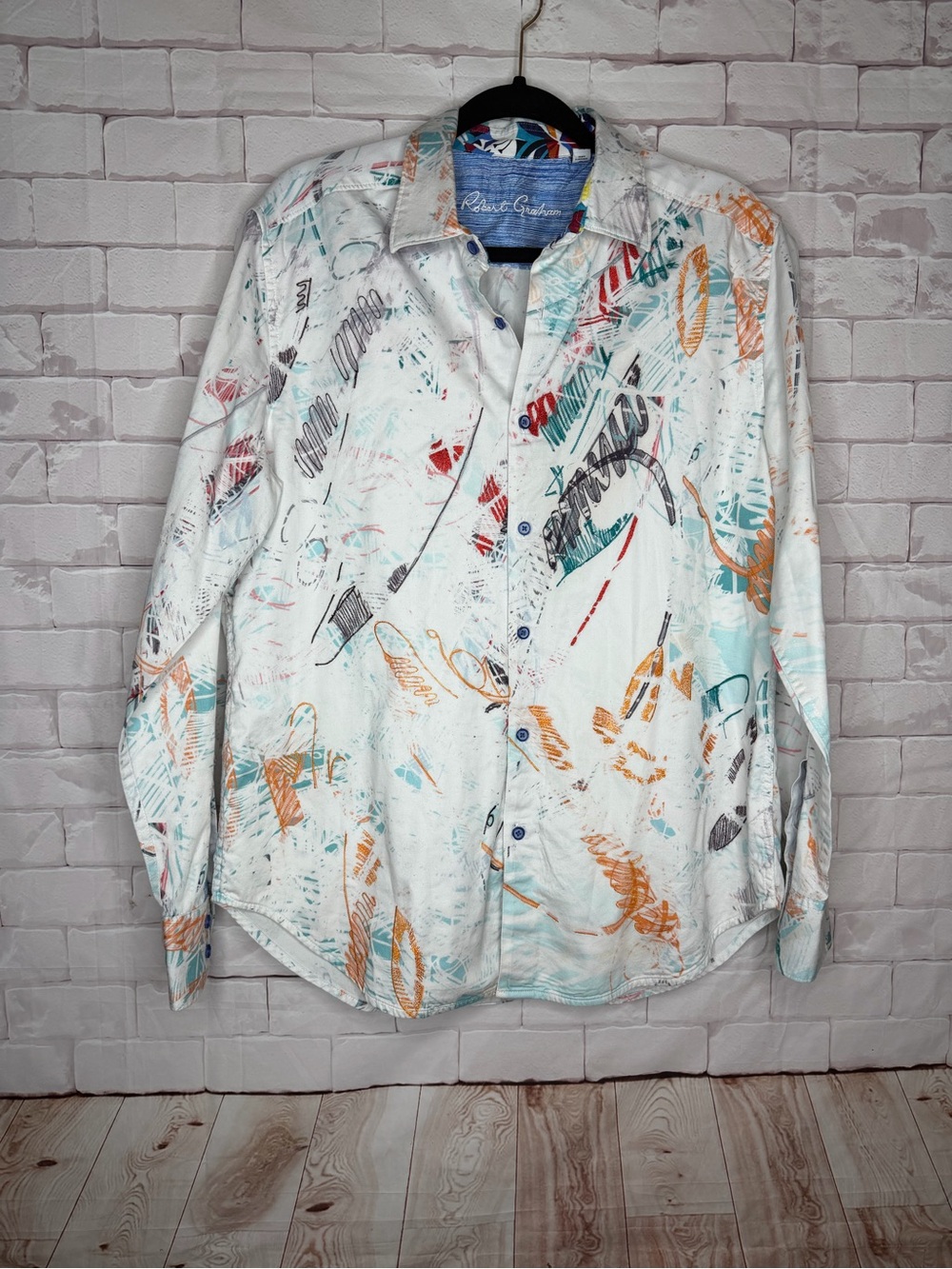 Robert Graham Classic Fit Abstract Print Button Down Shirt Men’s Large